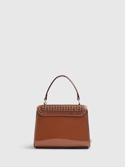 River Island Brown Mini Weave Tote Bag - Image 4 of 6