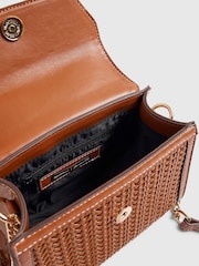 River Island Brown Mini Weave Tote Bag - Image 5 of 6