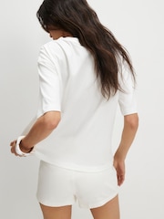 River Island White Short Sleeve Embellished Boutique T-Shirt - Image 2 of 4