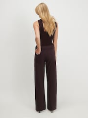 River Island Brown High Rise Relaxed Straight Jeans - Image 4 of 4