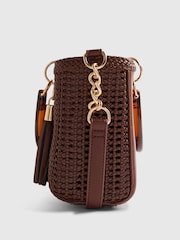 حقيبة نسائية صغيرة منسوجة من River Island - Image 5 of 6