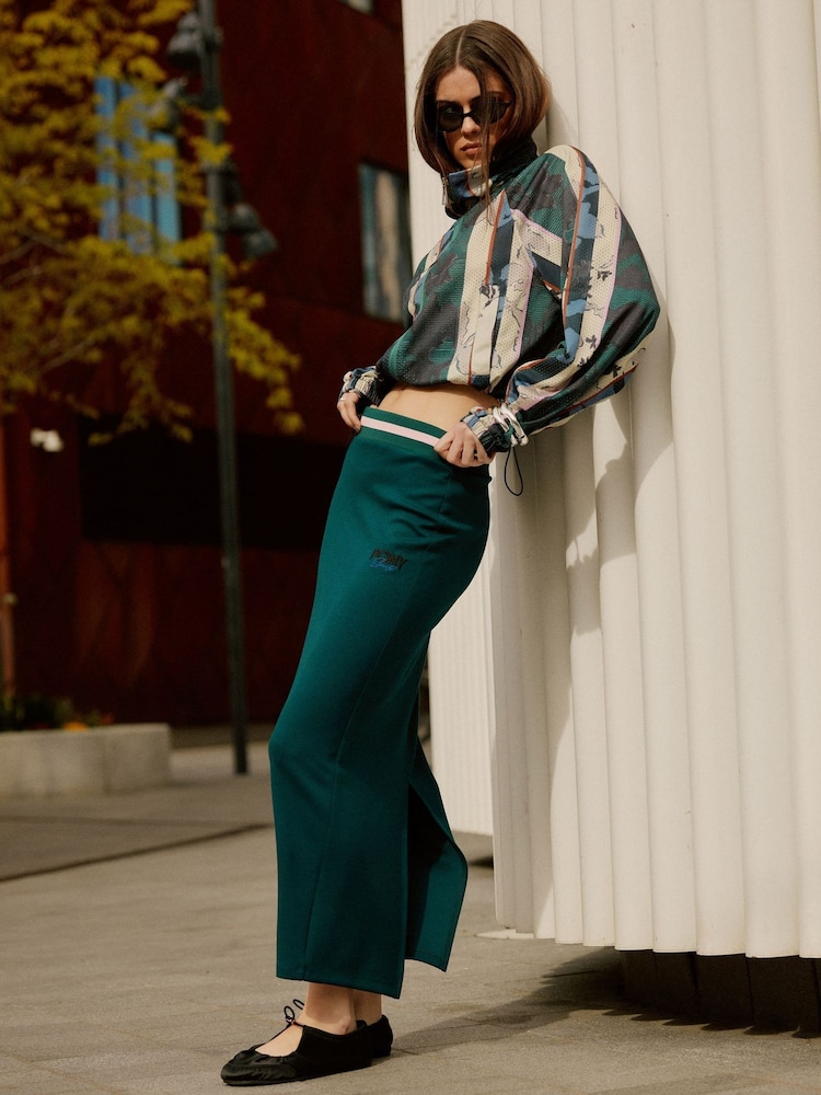 River Island Green Pony Tipped Maxi Skirt - Image 1 of 4 River Island Green Pony Tipped Maxi Skirt - Image 1 of 4
