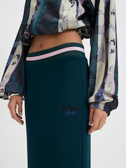 River Island Green Pony Tipped Maxi Skirt - Image 3 of 4