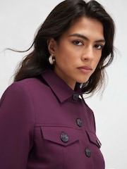 قميص بقصة Boxy وأكمام طويلة من مزيج القطن من River Island - صورة 2 من 4