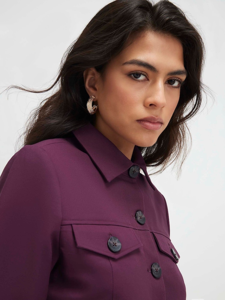 قميص بقصة Boxy وأكمام طويلة من مزيج القطن من River Island - صورة 2 من 4