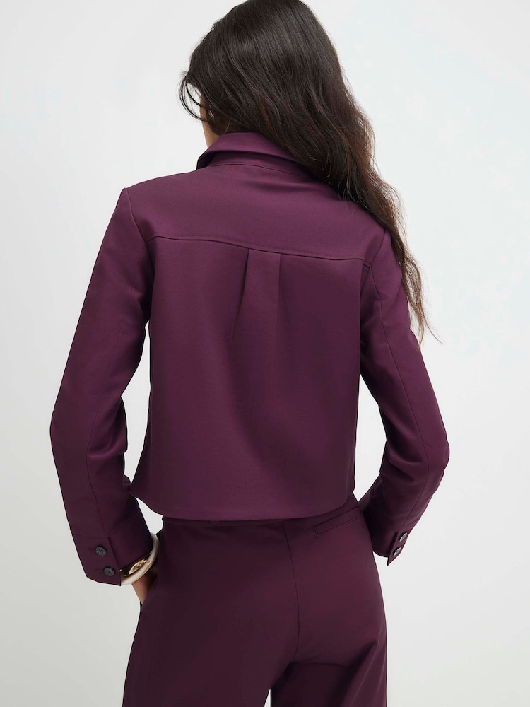 قميص بقصة Boxy وأكمام طويلة من مزيج القطن من River Island - صورة 4 من 4