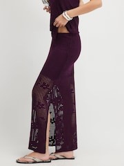 Pollera larga de crochet con estampado floral de River Island - Imagen 3 de 4