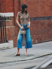 River Island джинсовые брюки-кюлоты с классической посадкой - Изображение 1 4