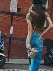 River Island джинсовые брюки-кюлоты с классической посадкой - Изображение 2 4
