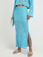 River Island Floral Crochet Maxi Skirt - Bild 3 von 4