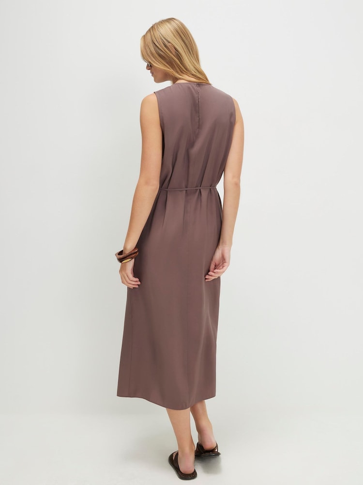 Robe longue River Island sans manches à ceinture - Image 2 de 4