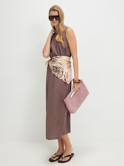 Robe longue River Island sans manches à ceinture - Image 3 de 4