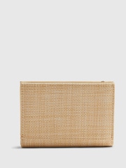 River Island Raffia Gem Stone Fold Out Purse - תמונה 2 מתוך 5