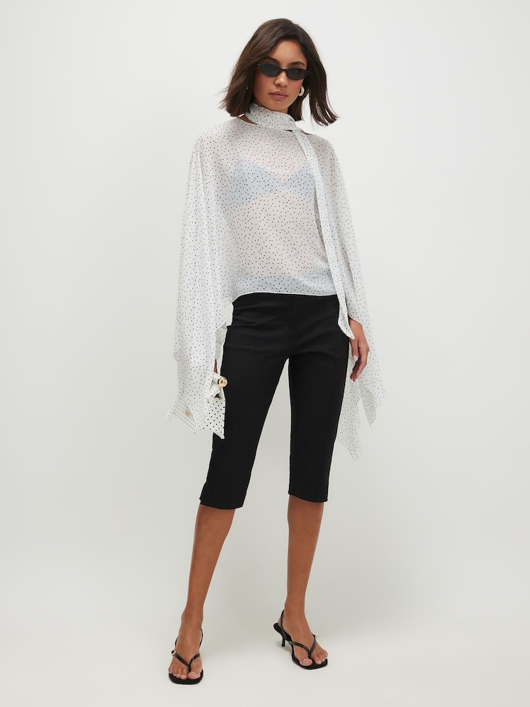 River Island Polka Dot Neck Cape Ponchos - Image 2 of 4