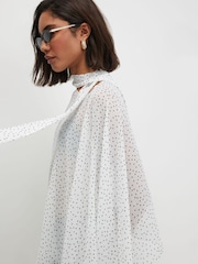 River Island Polka Dot Neck Cape Ponchos - Image 4 of 4