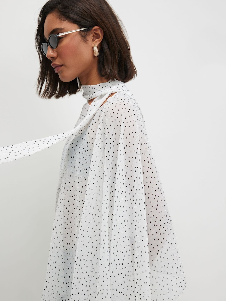 River Island Polka Dot Neck Cape Ponchos - Image 4 of 4