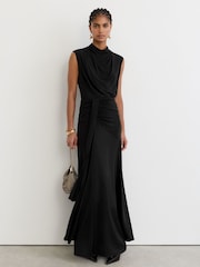 Reiss Inara Draped High-Neck Sleeveless Maxi Dress - Bild 3 von 8