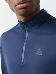 Montirex Blue Golf 1/4 Zip  Sweat Top - Image 4 of 4