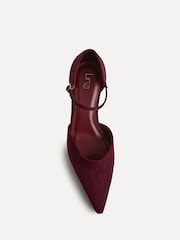 Linzi Red Sabina Closed Back Court Heels - Image 4 of 5