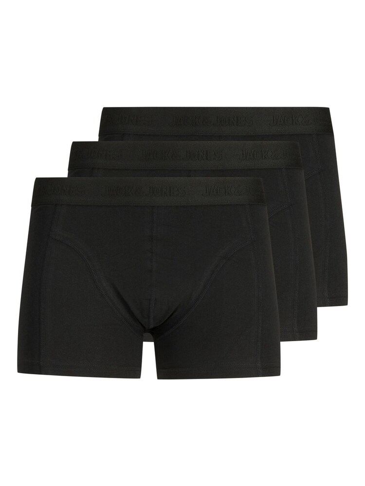 Schwarz - JACK & JONES Boxershorts mit Logo, 3er-Pack - Bild 1 von 3