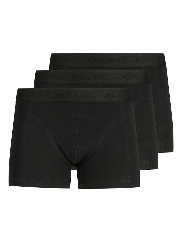Schwarz - JACK & JONES Boxershorts mit Logo, 3er-Pack - Bild 1 von 3 Schwarz - JACK & JONES Boxershorts mit Logo, 3er-Pack - Bild 1 von 3