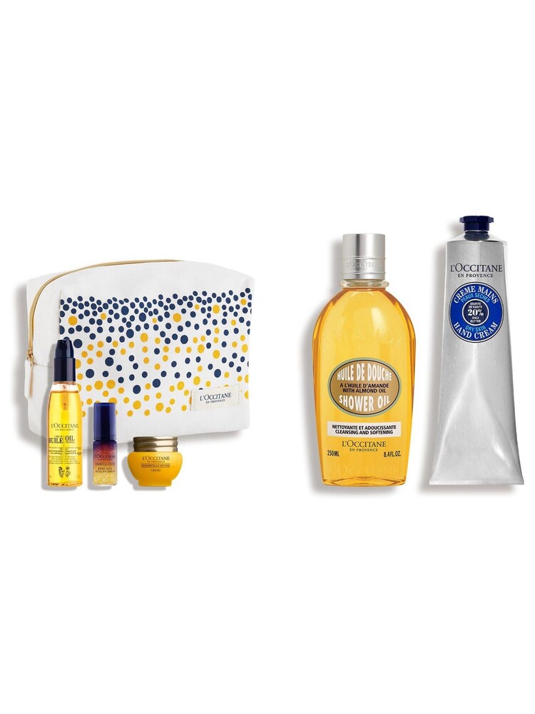 L'Occitane Almond Shower Oil 250ml, Shea Butter Hand Cream + Skincare Set Worth (£71.50) - Image 1 of 1