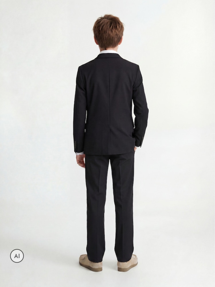 JACK & JONES JUNIOR Black Single Breasted Suit Jacket and Tailored Trousers - Image 2 of 7