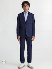 JACK & JONES JUNIOR Blue Single Breasted Suit Jacket and Tailored Trousers - Image 1 of 6