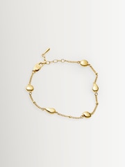 Missoma Gold Tone Molten Teardrop Multi Charm Bracelet - Image 2 of 3