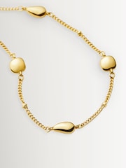 Missoma Gold Tone Molten Teardrop Multi Charm Bracelet - Image 3 of 3