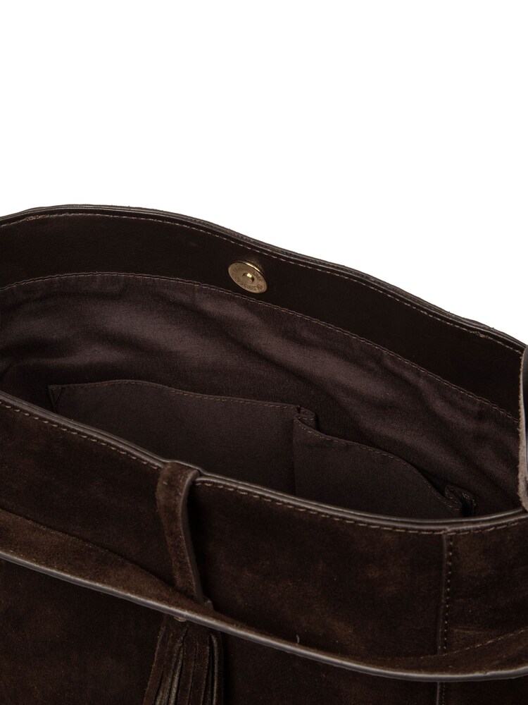 Marron chocolat - Sac bandoulière en daim Cultured London « Anitta » - Image 10 de 10 Marron chocolat - Sac bandoulière en daim Cultured London « Anitta » - Image 10 de 10