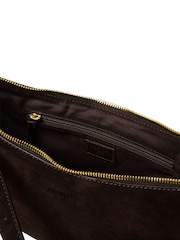 Cultured London Brown 'Roisin' Suede & Leather Cross-Body Bag - Image 6 of 7