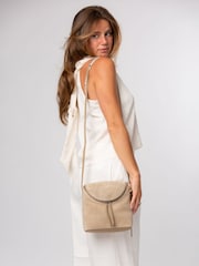 Cultured London Natural 'Luisana' Suede Cross-Body Bag - Image 2 of 6