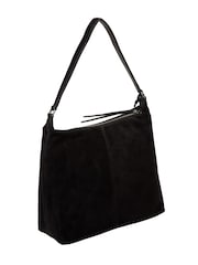 Cultured London Black 'Camille' Suede Shoulder Bag - Image 5 of 7