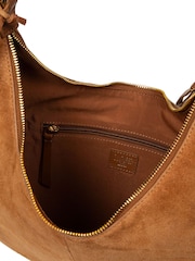 Cultured London Brown 'Kacey' Suede & Leather Shoulder Bag - Image 5 of 6
