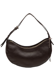Cultured London Chocolate Brown 'Consuelo' Leather Grab Bag - Image 4 of 8