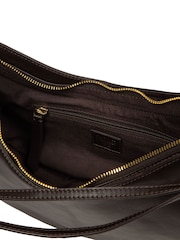 Cultured London Chocolate Brown 'Consuelo' Leather Grab Bag - Image 7 of 8