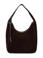 Cultured London Chocolate Brown 'Eloise' Suede & Leather Handbag - Image 2 of 5