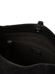 Cultured London Black 'Anitta' Suede Shoulder Bag - Image 7 of 7