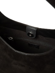 Cultured London Black 'Eloise' Suede & Leather Handbag - Image 6 of 7