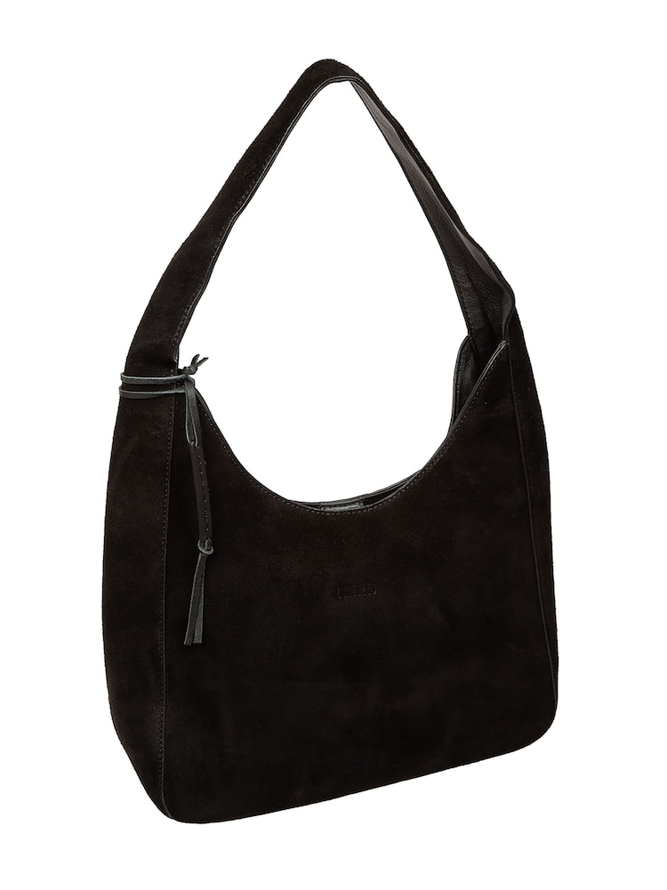 Cultured London Black 'Eloise' Suede & Leather Handbag - Image 7 of 7 Cultured London Black 'Eloise' Suede & Leather Handbag - Image 7 of 7