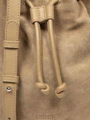 Cultured London Natural 'Emerson' Suede & Leather Shoulder Bag - Image 7 of 7