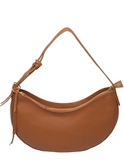 Cultured London Brown 'Consuelo' Leather Grab Bag - Image 3 of 7