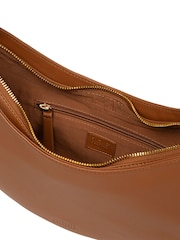 Cultured London Brown 'Consuelo' Leather Grab Bag - Image 5 of 7