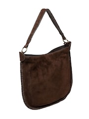 Cultured London Chocolate Brown 'Bonnie' Leather Shoulder Bag - Image 4 of 6