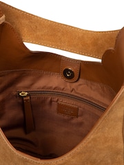 Cultured London Brown 'Eloise' Suede & Leather Handbag - Image 6 of 8