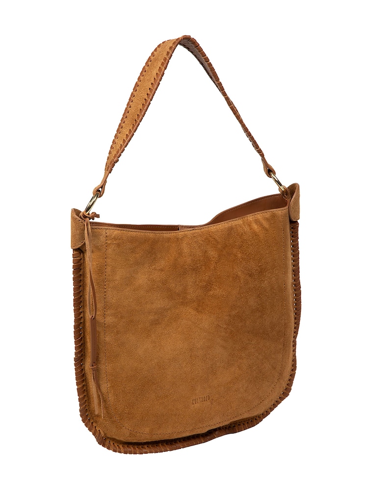 Cultured London Brown 'Bonnie' Leather Shoulder Bag - Image 6 of 6