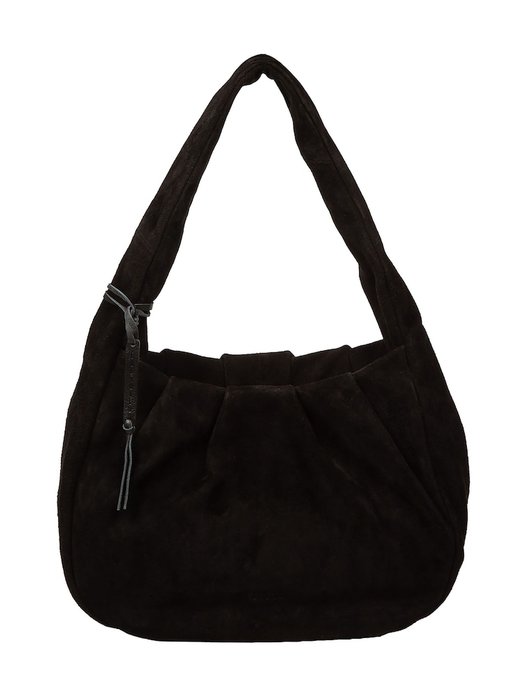 Cultured London Black 'Beatriz' Suede Handbag - Image 2 of 6 Cultured London Black 'Beatriz' Suede Handbag - Image 2 of 6