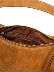 Cultured London Brown 'Camille' Suede Shoulder Bag - Image 3 of 5