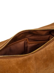 Cultured London Brown 'Camille' Suede Shoulder Bag - Image 5 of 5